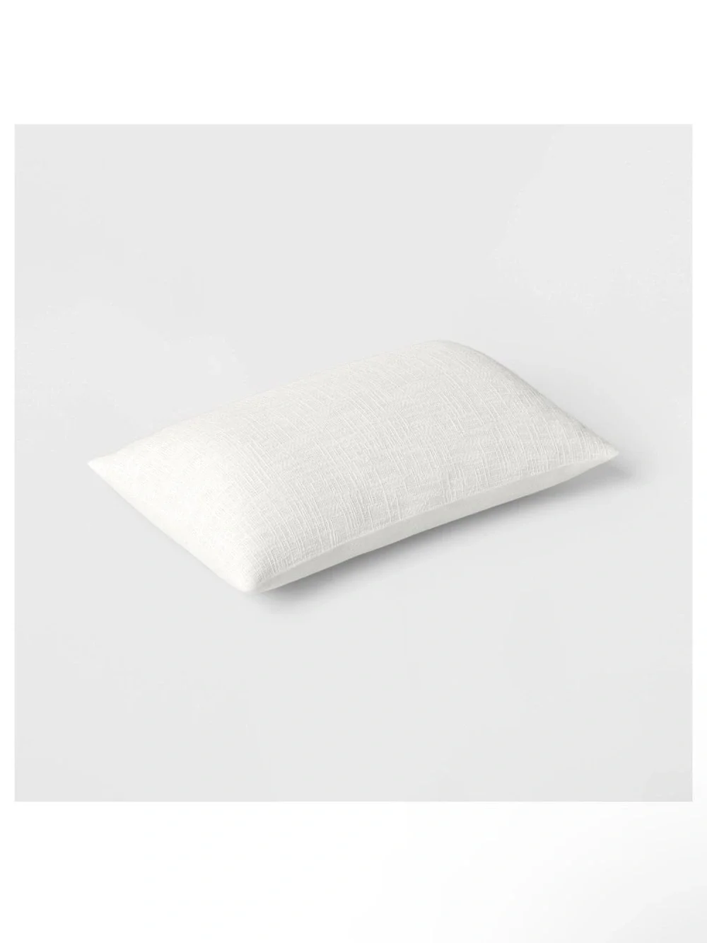 Lumbar Texture Cotton Pillow- Ivory